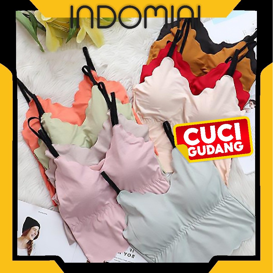 INDOMINI B049 BRA WAVE CASUAL KEMBEN LEMBUT BRA WANITA BAHAN TIPIS KAIN HALUS IMPORT QUALITY