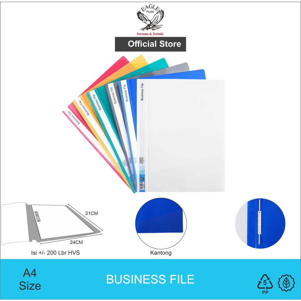 

Bisnis File Kantong Business File Map Snel hecter Map Acco EAGLEFiles A4