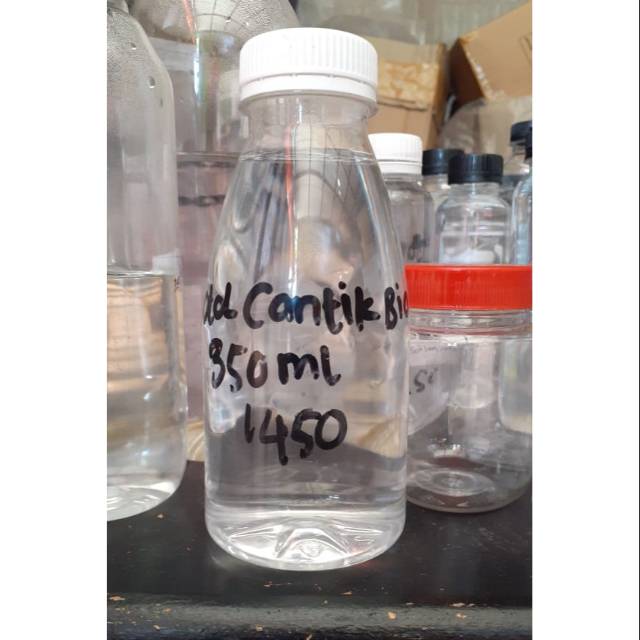 Botol plastik 350 ml / botol cantik 350 tebal