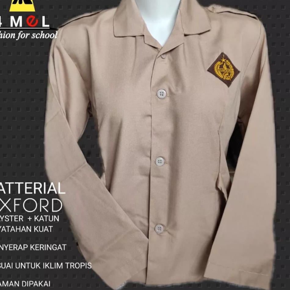 ((REKOMENDASI)) Baju pramuka guru wanita/Baju pramuka kantong bawah seragam sekolah SMA/GURU/PEMBINA