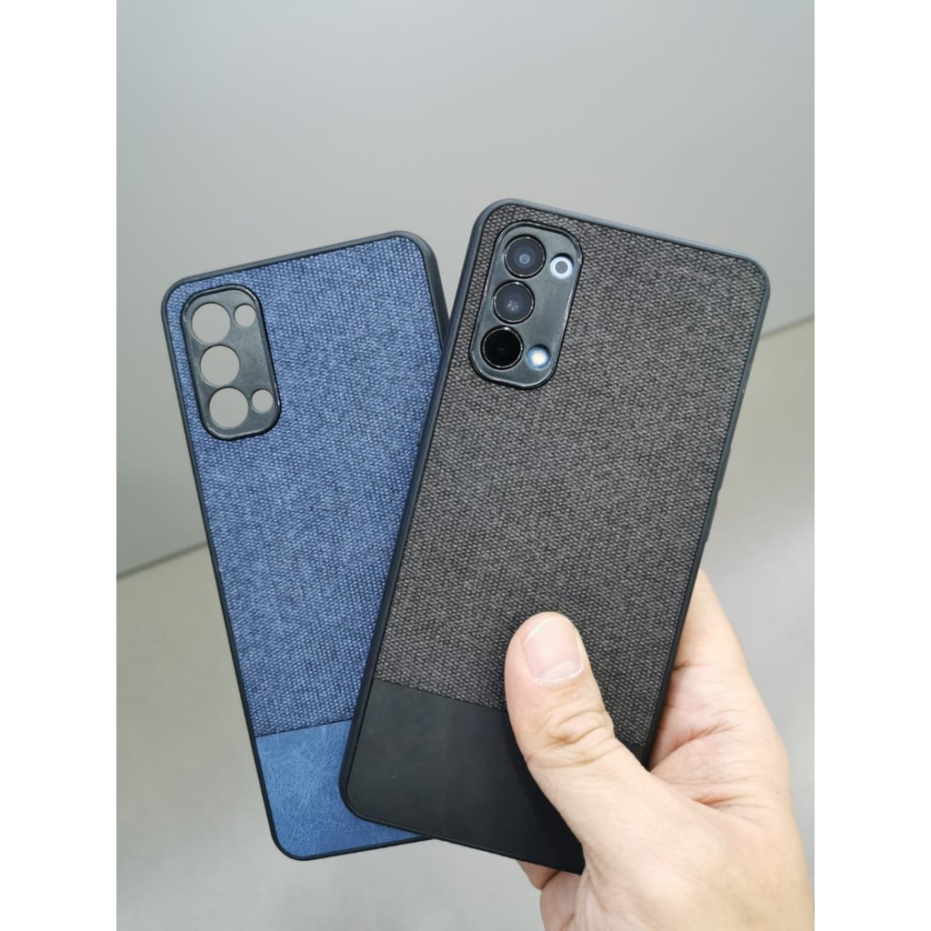 OPPO RENO 7 7Z 5G / RENO6 / RENO 6 PRO 5G / RENO 5 / RENO 5F 4G / 5G SOFT CASE FABRIC DENIM COVER