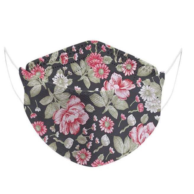 Masker Dewasa KF94 Flower Motif AD 4 Ply - Satuan