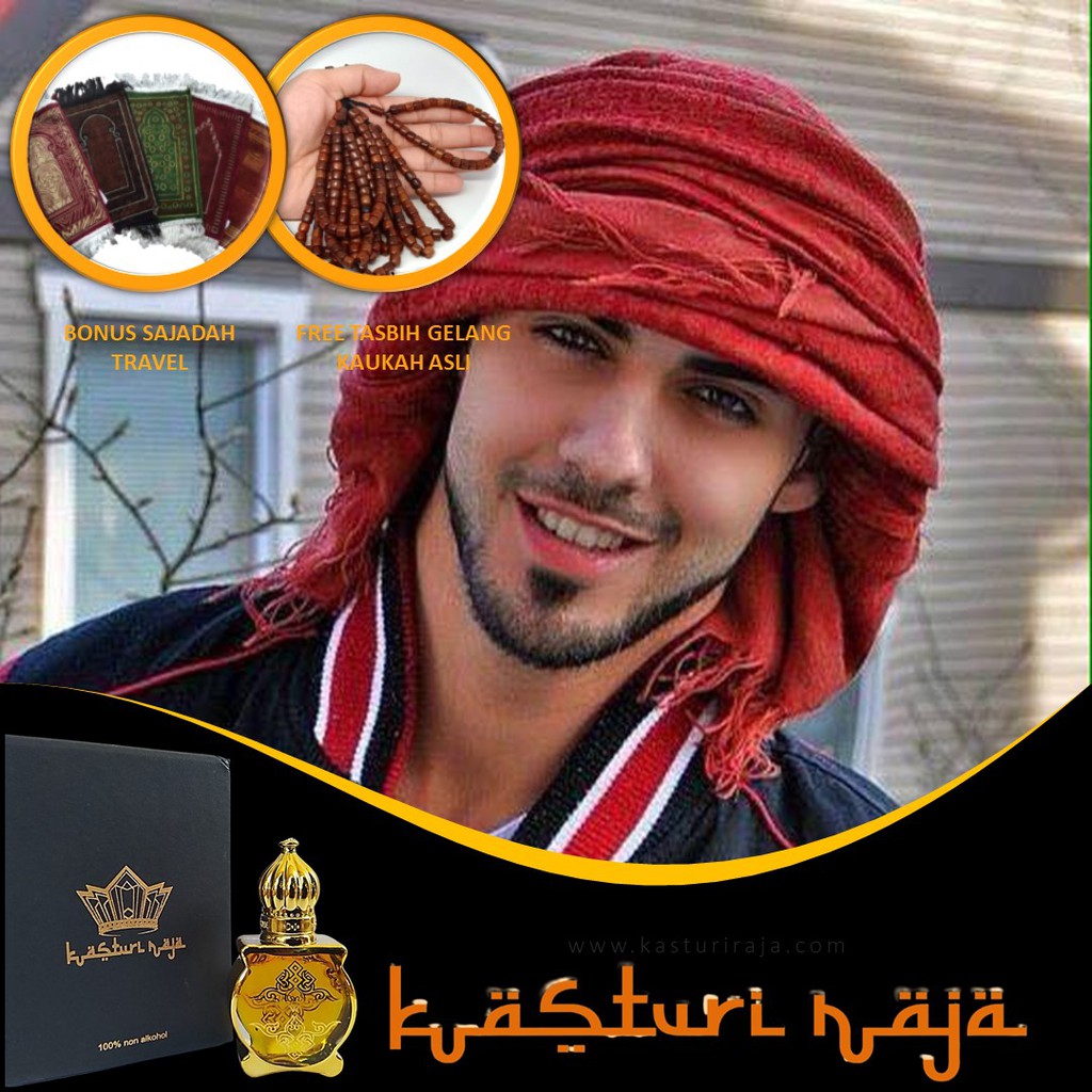 Kasturi Raja Parfum sunnah non alkohol asli original minyak wangi banyak bonusnya