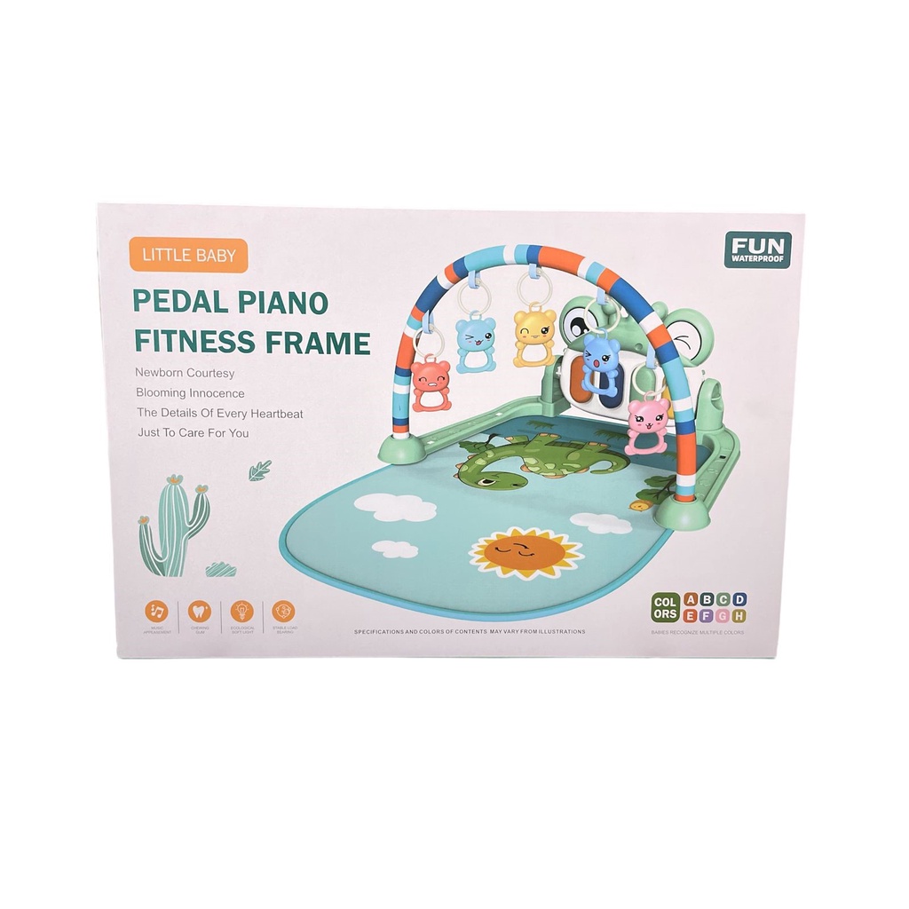 PIANO GYM RACK Matras Tidur Bayi Playmat Mainan Edukasi Musik Baby Gym