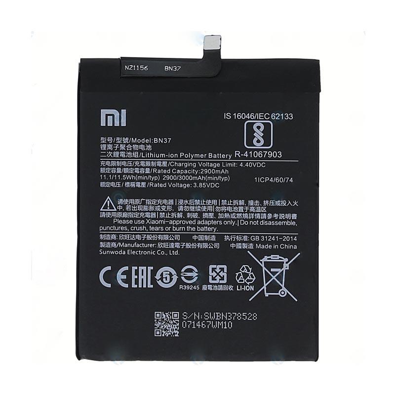 BATERAI BATTERY XIAOMI REDMI 6 / REDMI 6A / BN37 ORIGINAL GARANSI SATU TAHUN