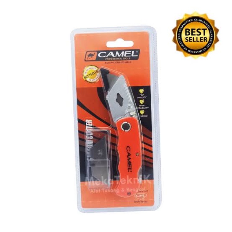 Pisau Cutter Lipat Saku Kantong Celana Camping Knife Survival FINDER MURAH