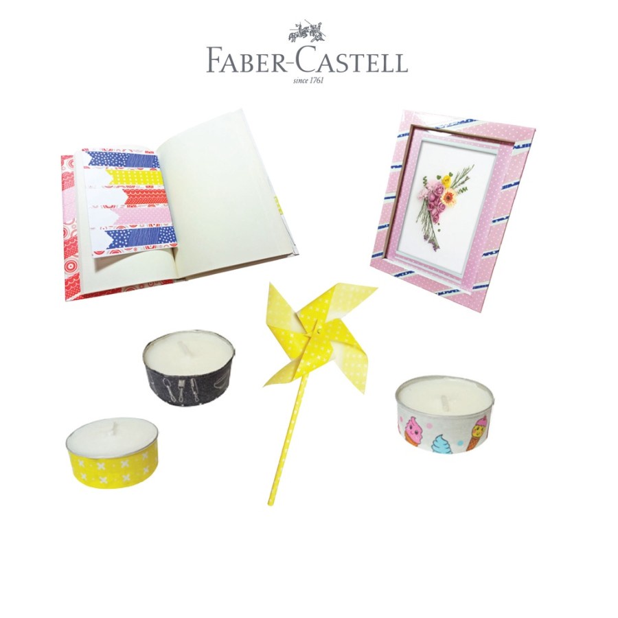 Pita Perekat - Faber Castell Decorative Paper Washi Tape