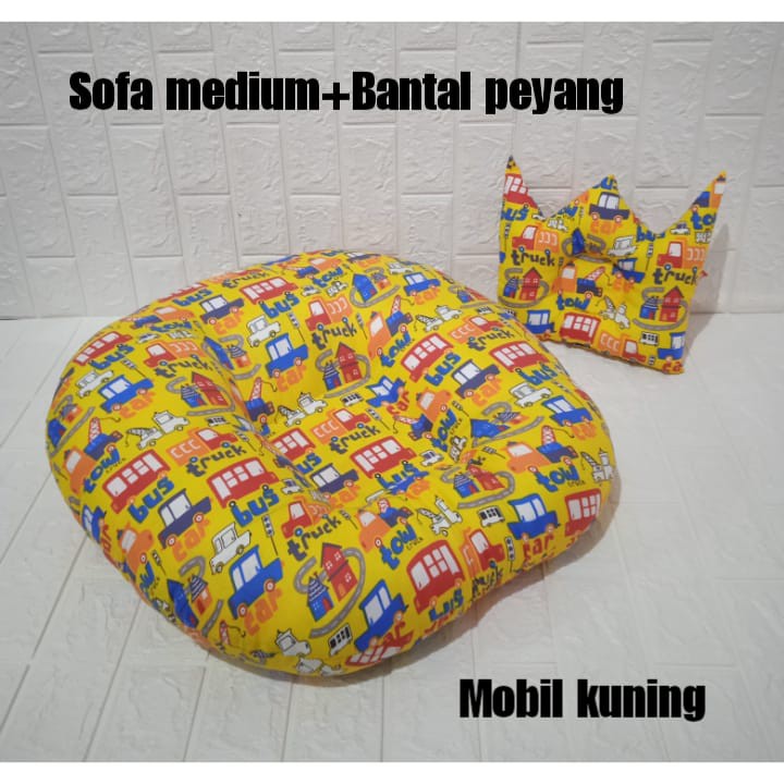 Sofa bayi medium 2 in 1 plus Bantal peyang