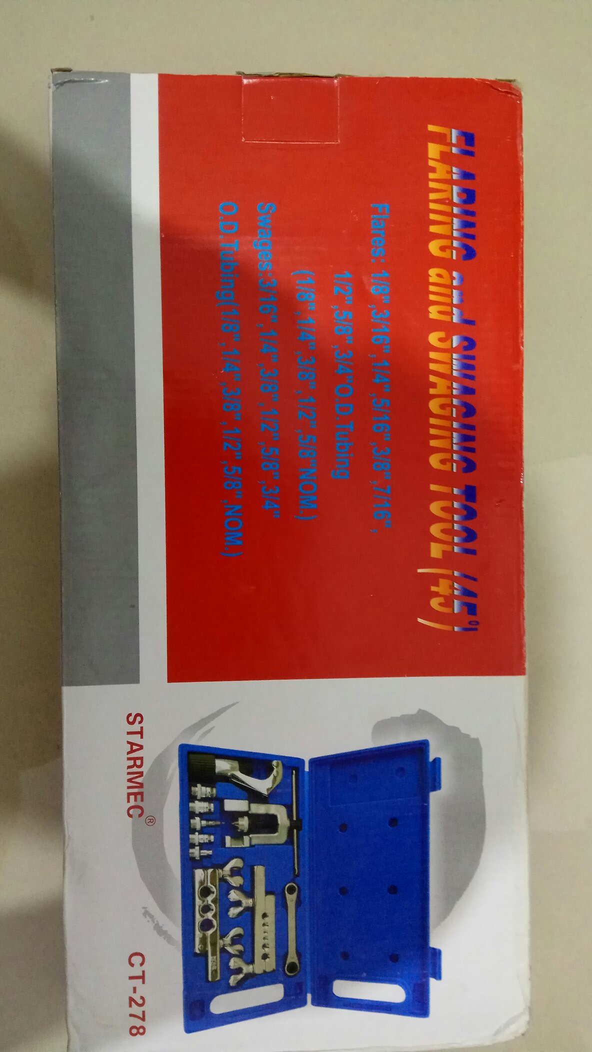 Flaring Ac Ct278 Flaring Tool Set Cutter Swaging Kunci Rachet Plus Bok