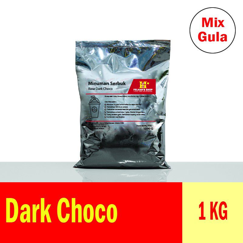 

(1kg) Dark Choco / powder drink / es blended / bubuk minuman / felhan