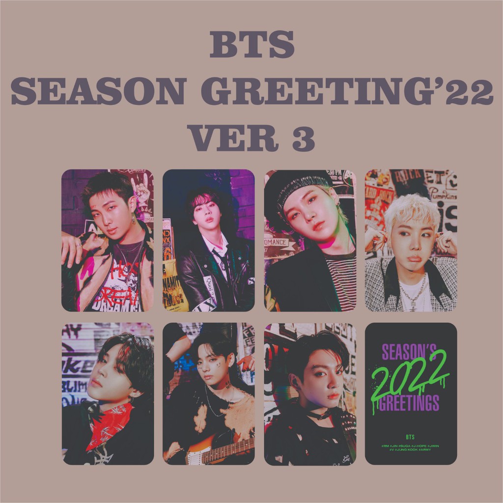 BTS SEASON GREETING 2022 PHOTOCARD