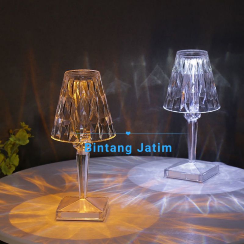 Diamond Lamp / Lampu Meja Minimalis / Lampu Tidur Meja  / Diamond Lamp