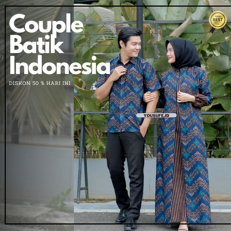 Couple Batik Terbaru Motif Best Seller Zig Zag Bisa Seragaman Batik Muslimah Cardy Menyatu Lengan Panjang dan Pendek Cocok Untuk Semua Kalangan Kode Couple01Z