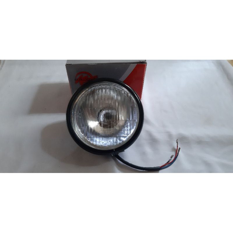reflektor autopal headlamp autopal CB100 kaca bening datar