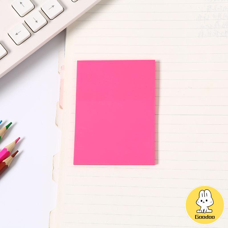 50PCS Stiker Transparan Fluorescent Tanpa Cover -Doo