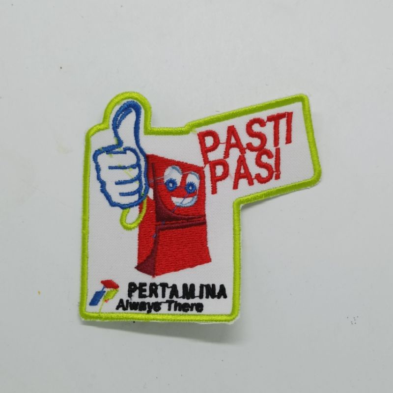 Logo Bordir Pasti Pas Pertamina / Logo Pasti Pas Pertamina / Bordir Logo Pasti Pas Pertamina / Bordi