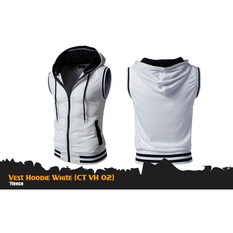 VEST PRIA | VEST HOODIE WHITE (CT VH 02)