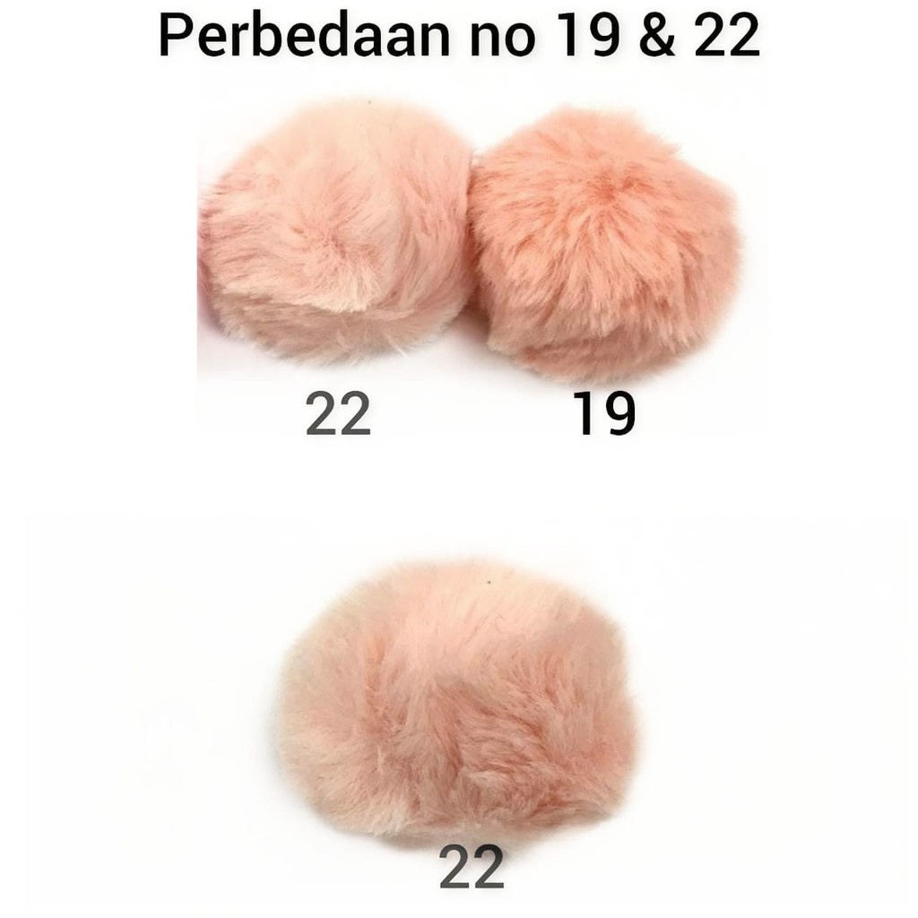 1 BUAH - 5 CM POM POM BULU HALUS