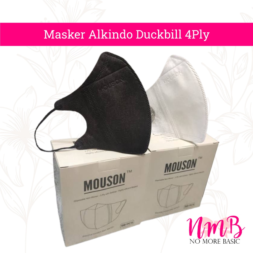 Masker Alkindo Duckbill Full Warna Garis 3ply Isi 50 Face Mask 3 Ply Medical Mask Anti Virus