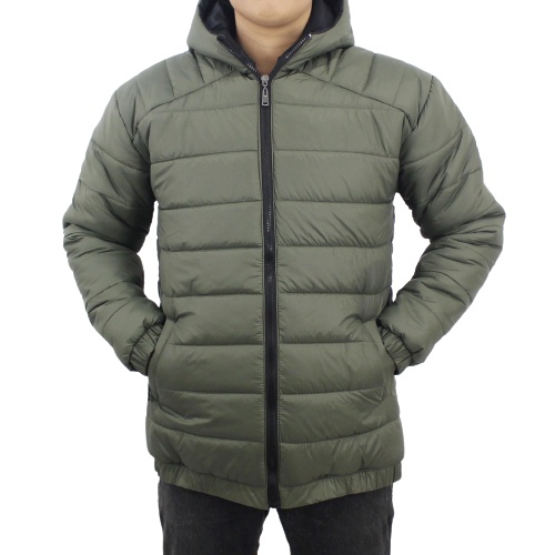 JAKET SWEATER PUFFER PRIA WARNA NAVY HITAM HIJAU ARMY - JAKET GUNUNG PUFFER -JAKET MOTORAN