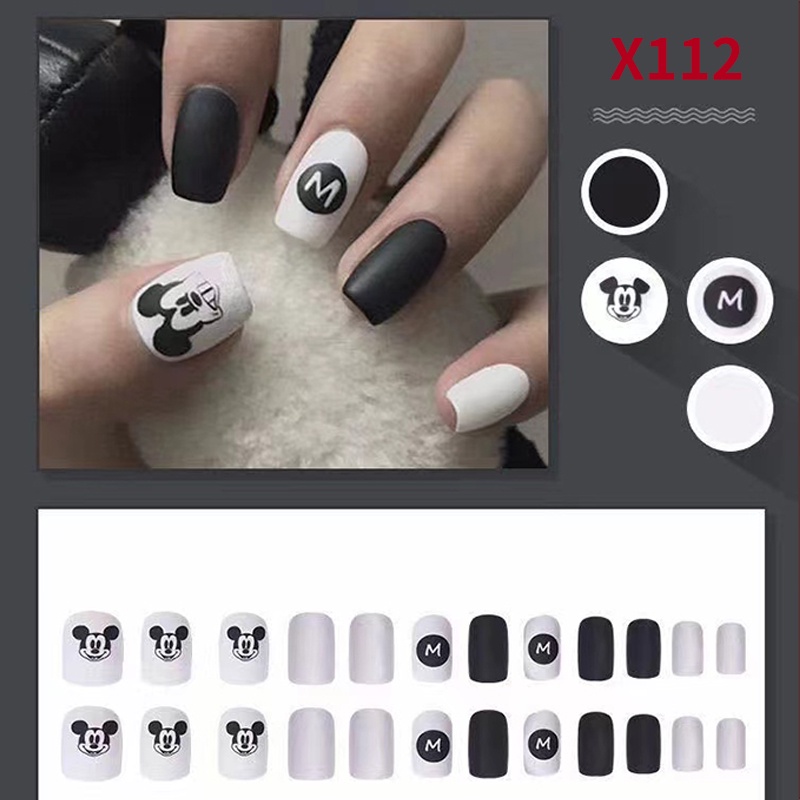 3D Kuku Palsu 24pcs/(FREE LEM)Set DIY Instant Nail Art Fake Nails Bridal Wedding Akrilik/24 pcs Kuku Palsu 3D / Stiker Kuku Palsu / Kuku Palsu Premium With Box/ Pemoles Kuku-G054
