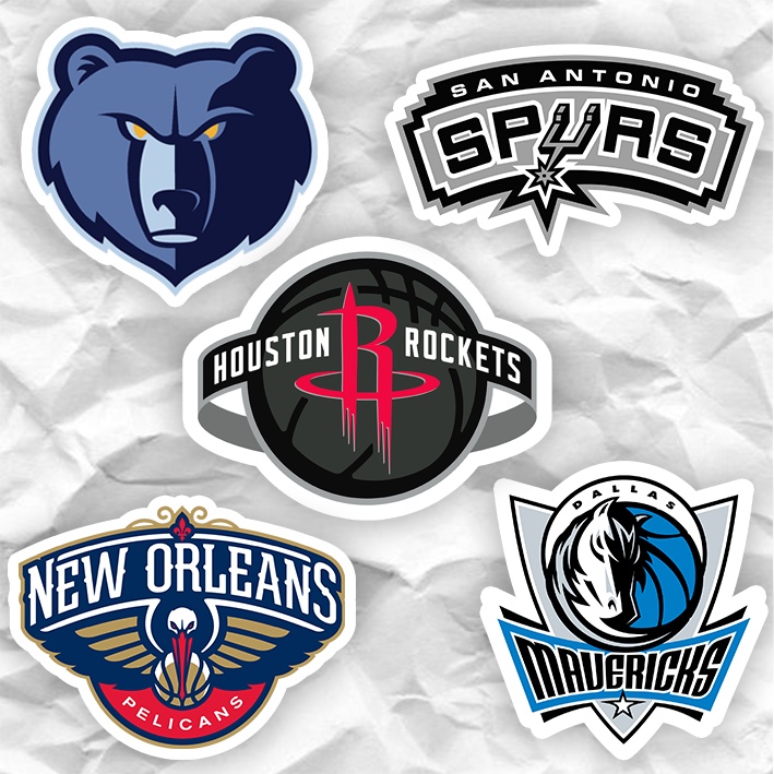 

Sticker NBA Southwest Division | Stiker team NBA Memphis Grizzlies Spurs Houston Rockets New Orleans Pelicans Dallas Mavericks