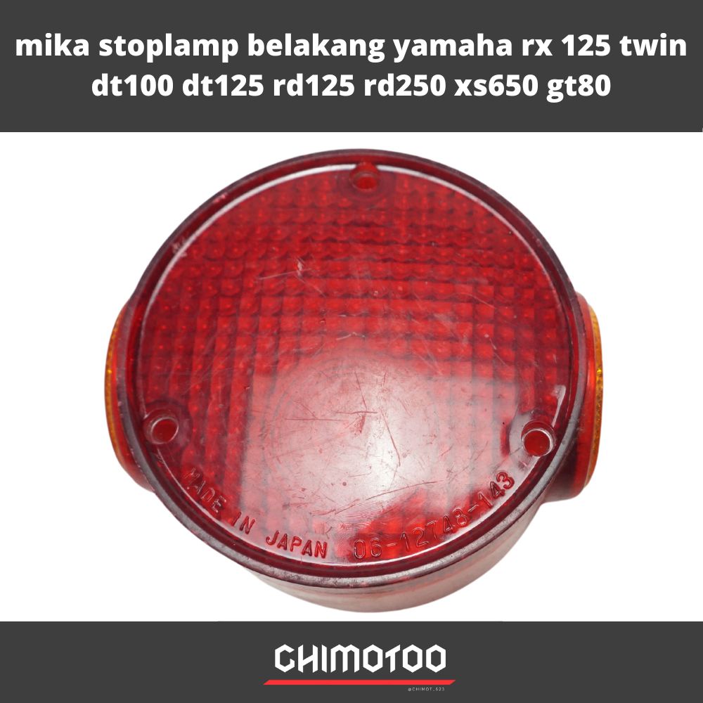 Mika Stoplamp Belakang Yamaha Rx 125 Twin Dt100 Dt125 Rd125 Rd250 Xs650 Gt80