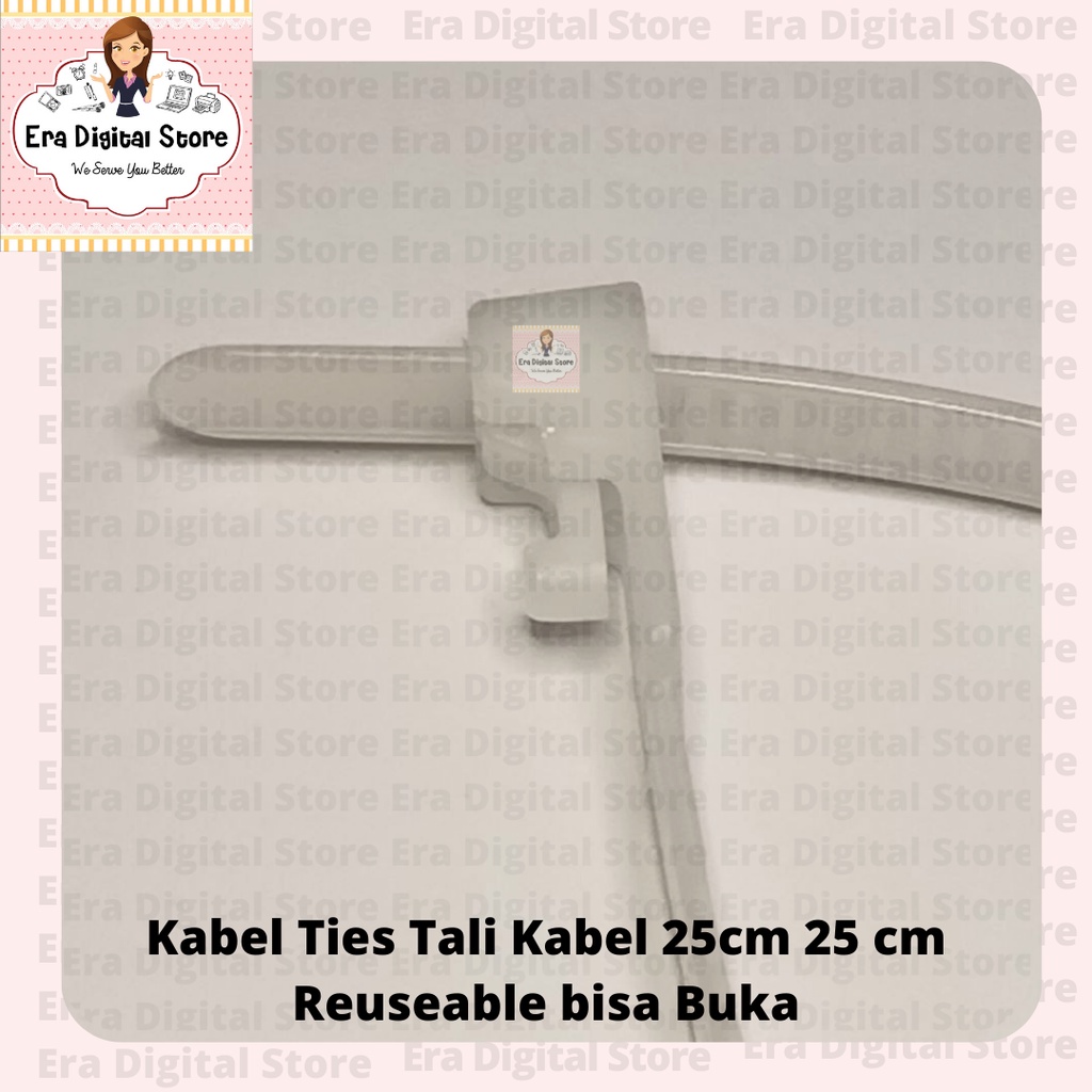 

Kabel Ties Tali Kabel 25cm 25 cm Reuseable bisa Buka
