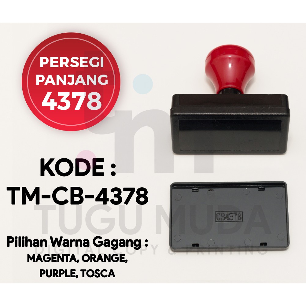 

GROSIR Gagang Stempel Flash PERSEGI PANJANG 4378 (43x78mm) -TM-CB-4378