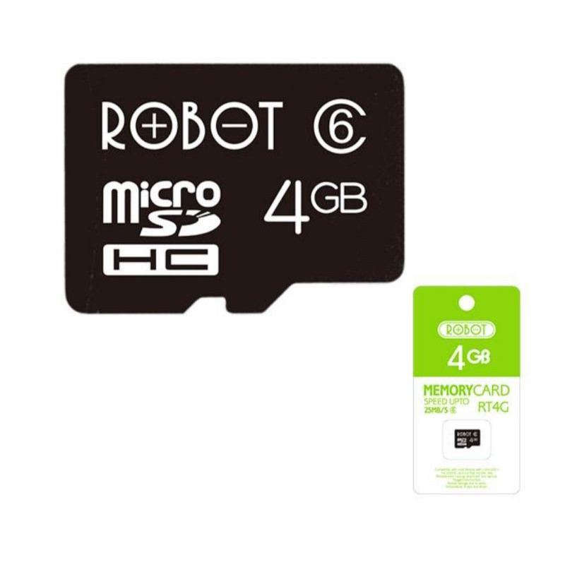 Micro SD Robot 4GB RT4G - Memory Card MMC