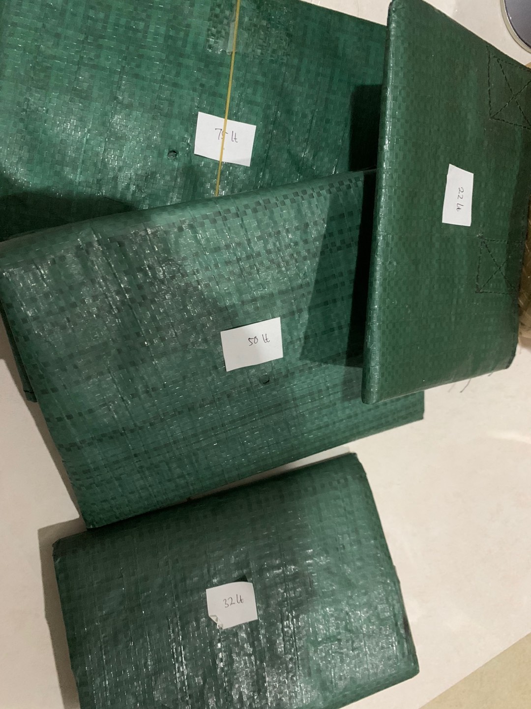 Ukuran 12 Liter - 100 Liter - Planter Bag Hijau Tabulampot Tas Tanaman - Ada Handle Pegangan