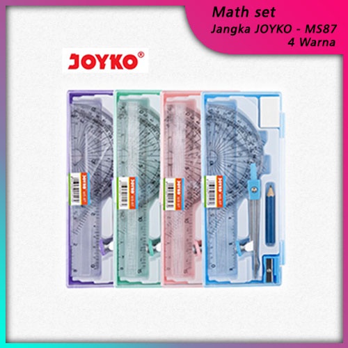 

Jangka Joyko 1 set / Math set komplit penggaris pensil rautan penghapus