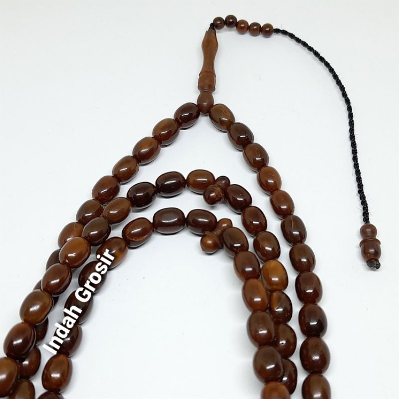 TASBIH KESEHATAN KAYU KAUKAH BIJI TIMUN 8MM 100BUTIR ASLI ORIGINAL