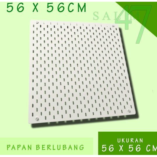 

Produk Terbaru Papan Pegboard 56X56Cm / Organizer Wall / Papan Dinding Berlubang