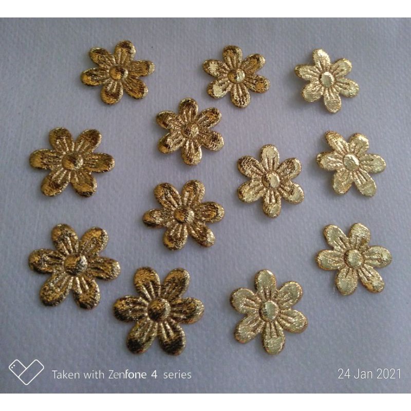 Bunga Gold Bunga Silver Bunga Blink Bunga Tempel Bunga Payet ( 1 lusin )