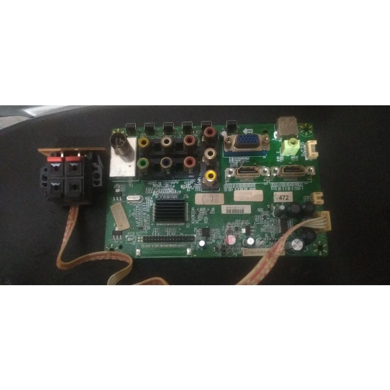 mainboard/mb polytron 24inch pld24t8511 cabutan/copotan ex panel rusak/pecah orginal pabrik/