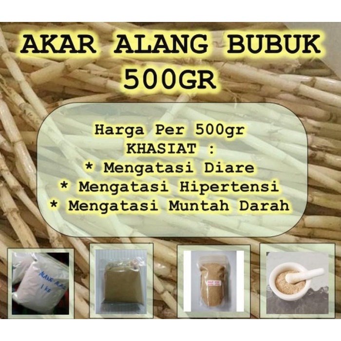 

Akar Alang-Alang Bubuk 1/2 kg Asli Murni 500 gr / Herbal Merdakan Panas Dalam