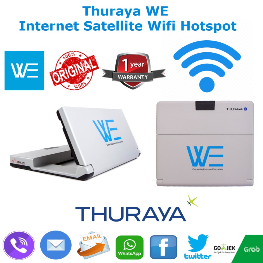 Thuraya WE Modem Internet Satelit Wifi Hotspot (Data, Voice, SMS)