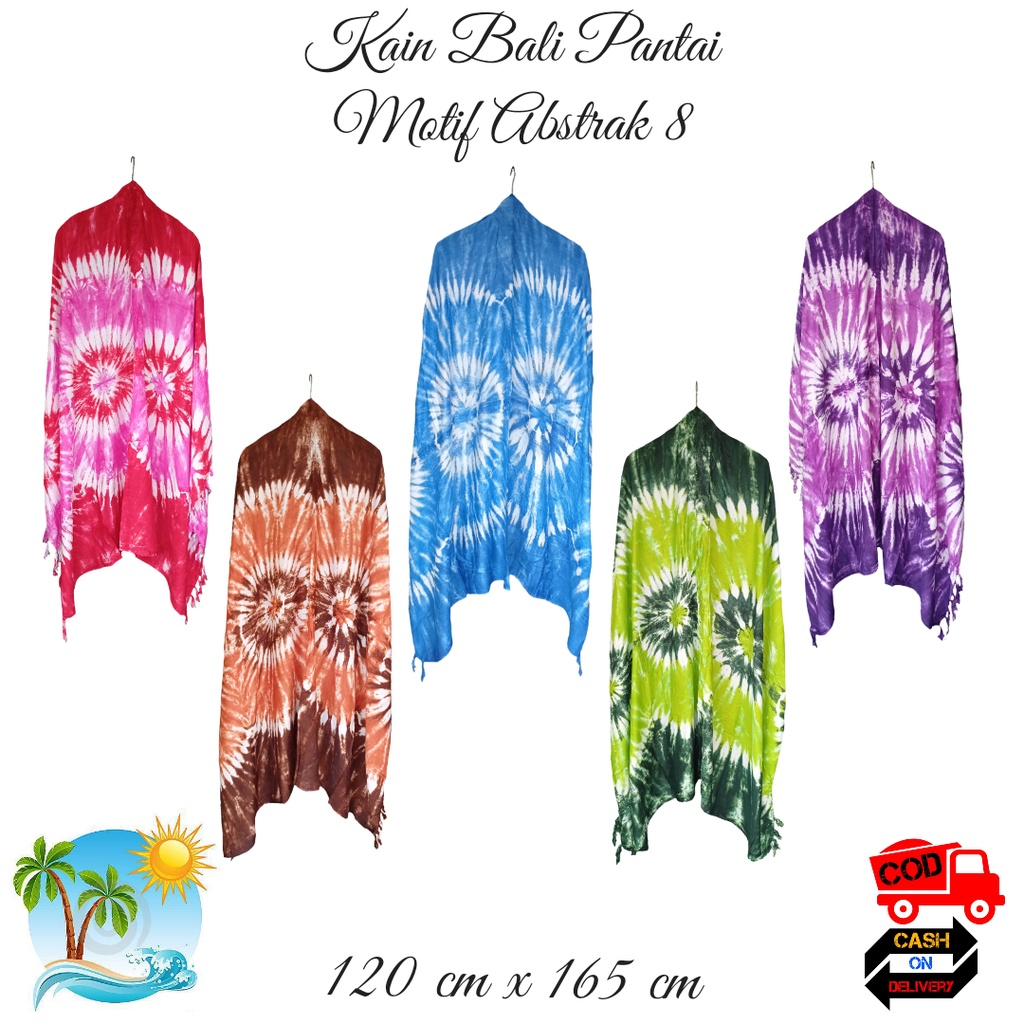 kain pantai bali - sarung bali - kain pantai wanita motif abstrak premium