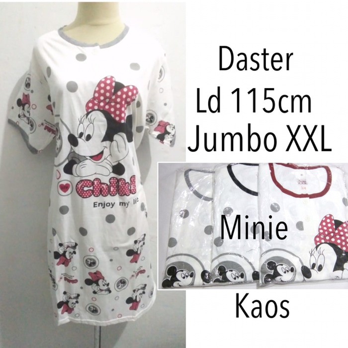 daster baju tidur jumbo dewasa kaos adem wanita