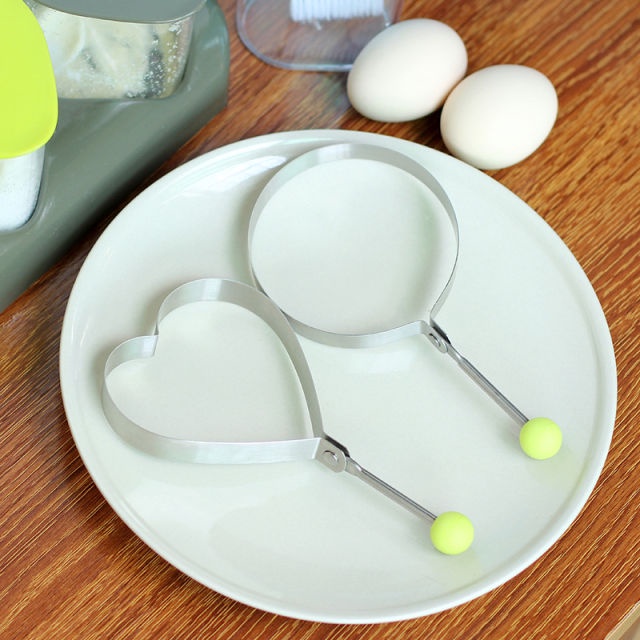 Cetakan Telur Pancake Puding Kue Alat Masak Dapur Bentuk Bulat Diy-8