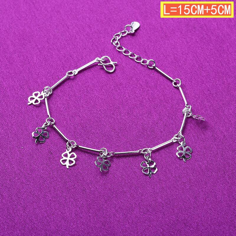 50 gaya 925 gelang perak asli, aksesoris perhiasan fashion Jepang dan Korea-35