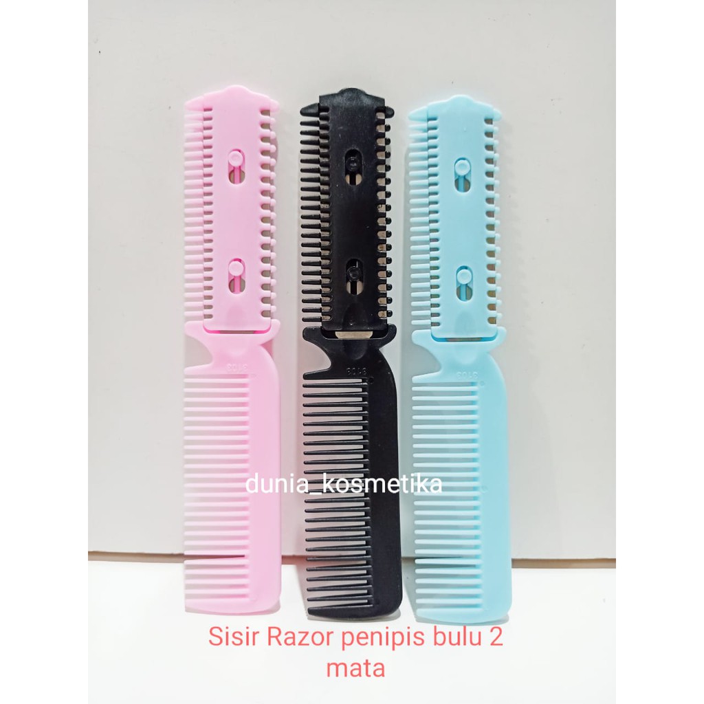 SISIR RASOR PENIPIS BULU RAMBUT 2 MATA PISAU ( PCS )