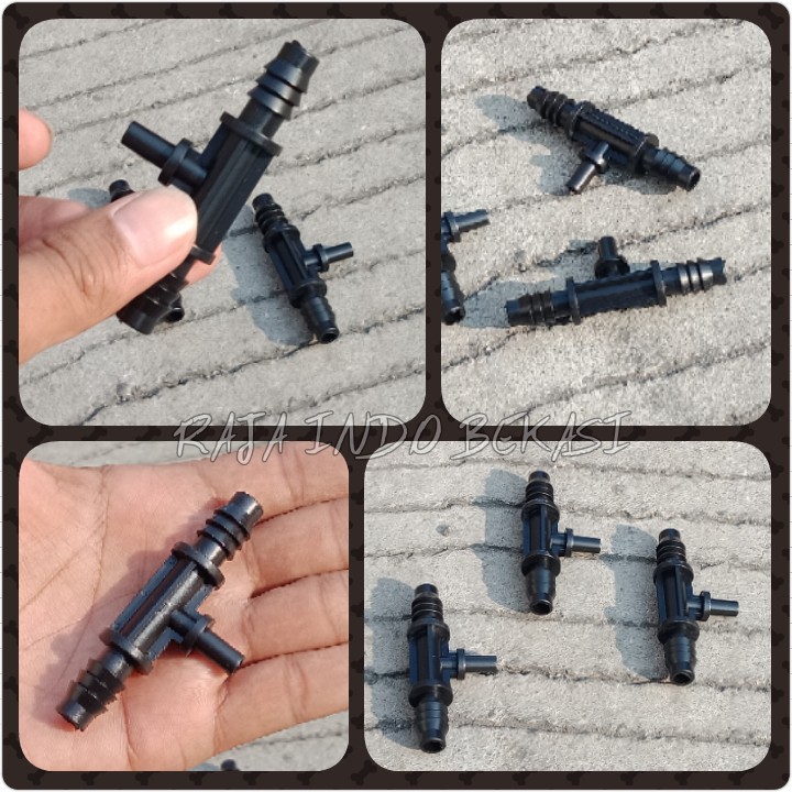 092 Nepel Flat Tee 11 Mm Ke 7 Mm Sprayer Connector Selang 11 Mm To 6 Mm 11x7mm 11x6mm Irigasi