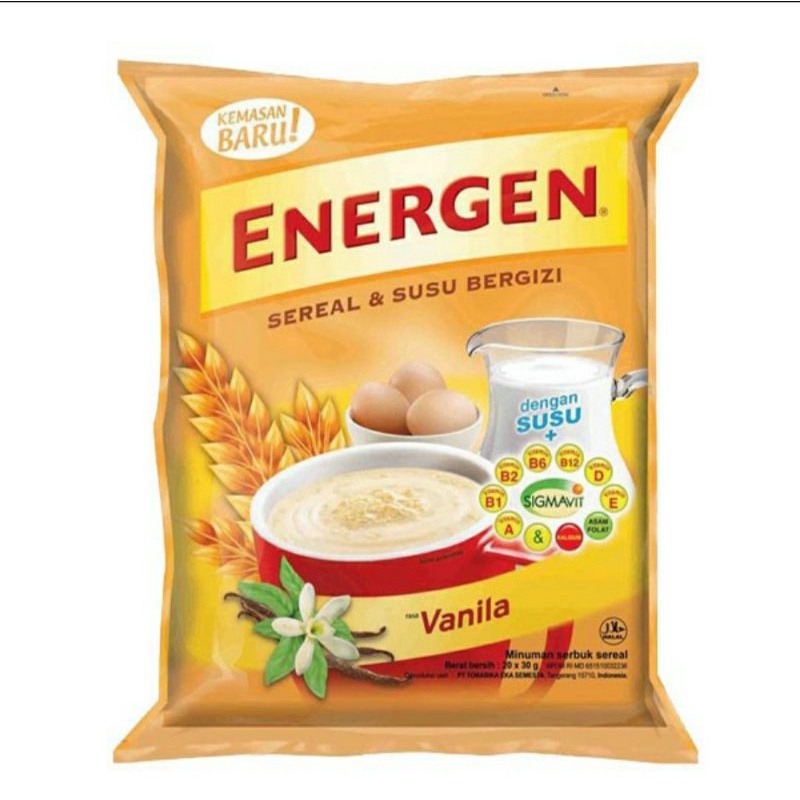 

Energen Vanilla Renceng (isi 10 sachet)