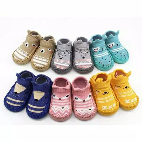 Kaos Kaki Bayi Anti Slip / Baby Socks Shoes / Sepatu Bayi Prewalker / Kaos Kaki Animal