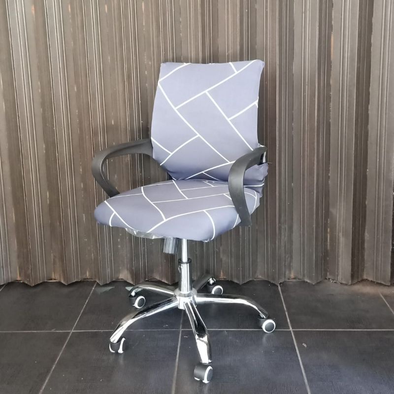 OFFICE CHAIR COVER elastic-Sarung Kursi Kantor Putar Size: L