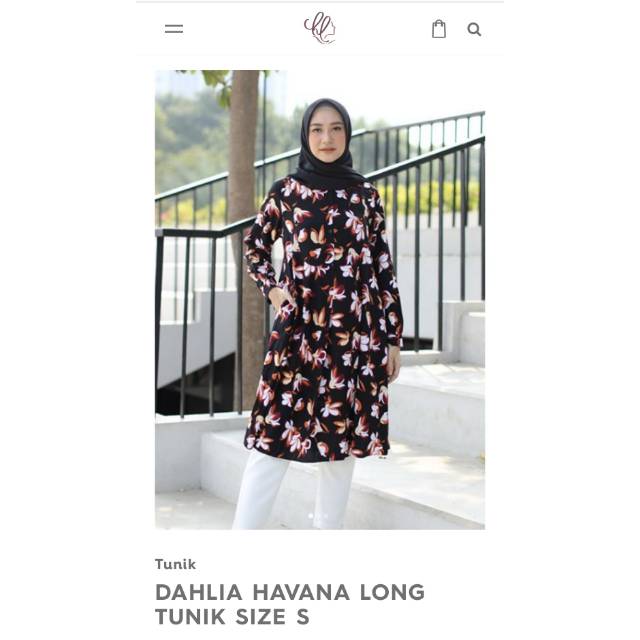 Havana Long Tunik in DAHLIA size S by Heaven Lights