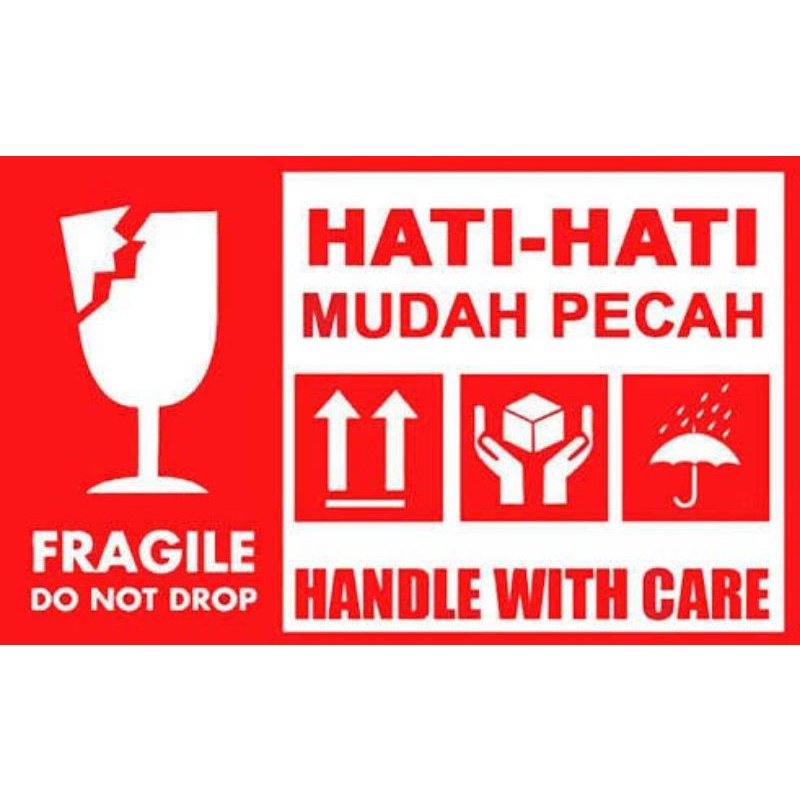 Pengaman Bubble Wrap &amp; Sticker Fragile Dus Pengaman