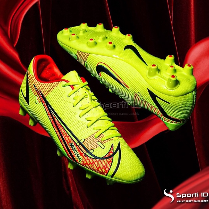 Sepatu Bola Nike Mercurial Vapor 14 Academy HG - Volt CV0970-760 Original